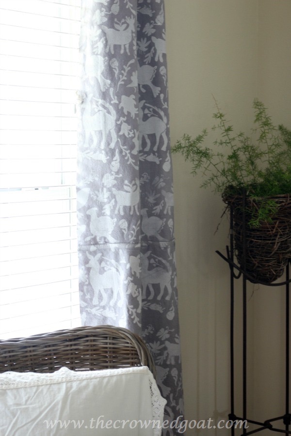 How to Customize Drop Cloth Curtains with Paint & Stencils