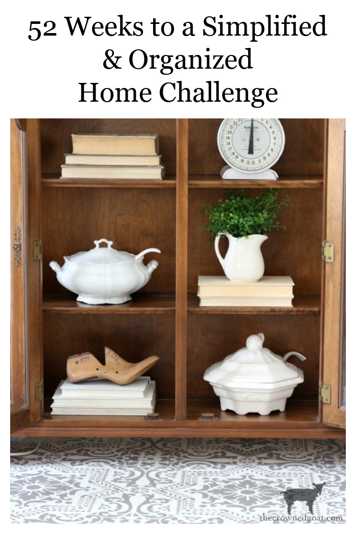 52 Weeks to a Simplified and Organized Home Challenge: A simple-to-follow weekly guide created to help you stay organized and on track all year.