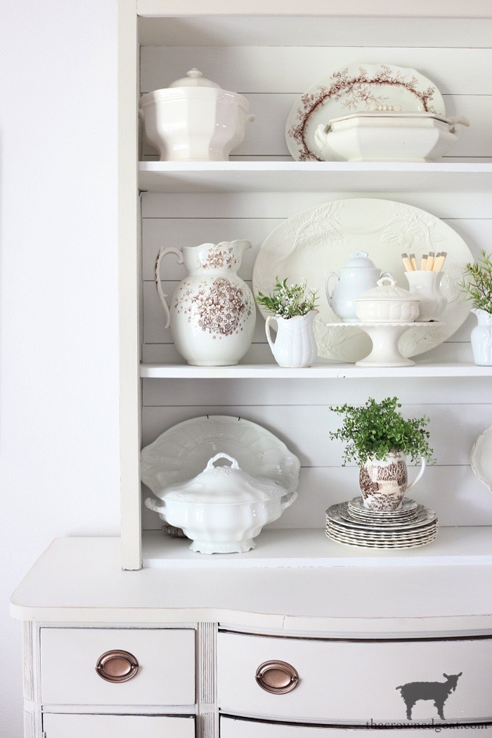 8 Tips for Styling a Dining Room Hutch - The Crowned Goat