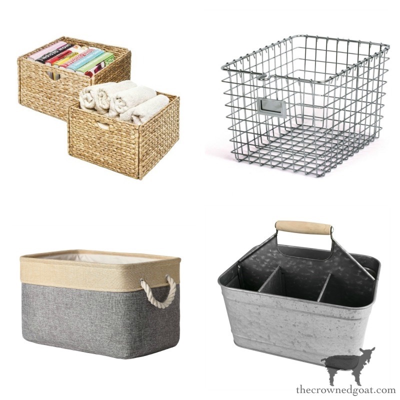 Organizing Essentials at Amazon-Baskets and Bins-The Crowned Goat