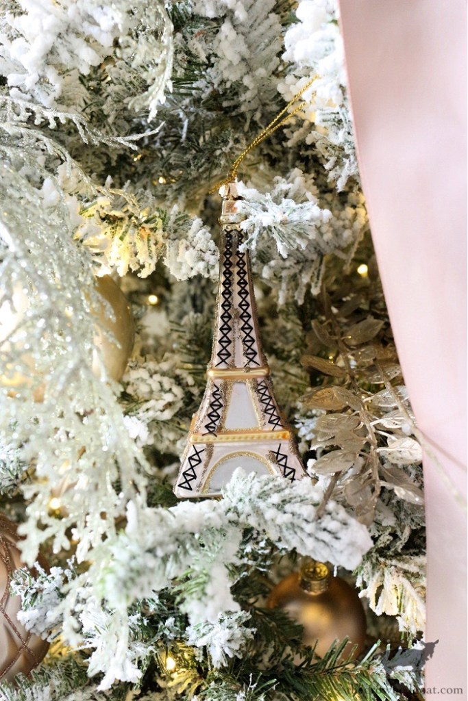 Champagne Wishes Holiday Home Tour: Champagne and Blush Christmas Tree-The Crowned Goat 