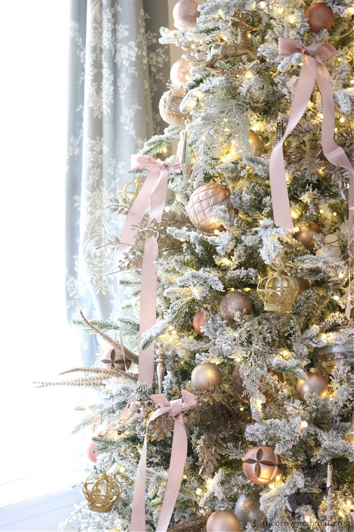 Blush and Champagne Christmas Tree