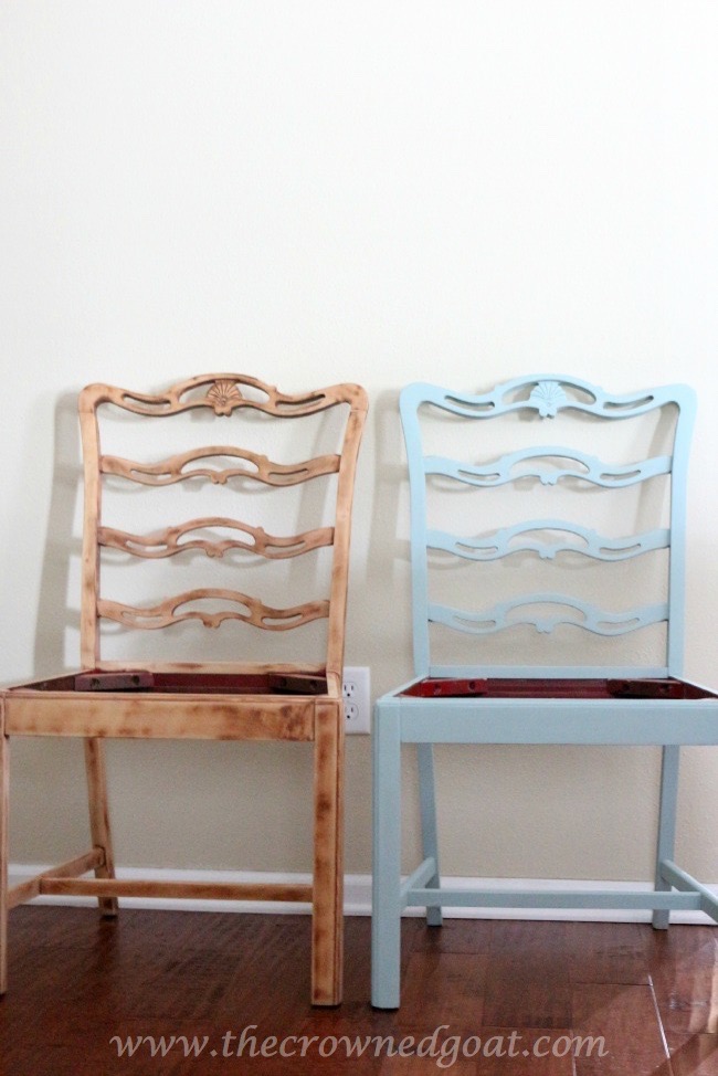 Coastal Inspired Chair Makeover