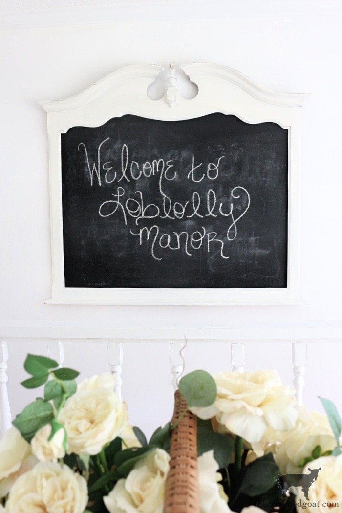 Creating a Chalkboard from a Mirror Frame