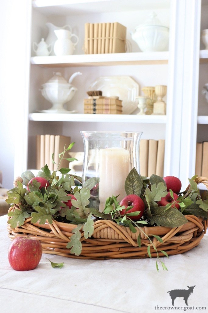 Creating a Simple Apple Centerpiece for the Coffee Table-The Crowned Goat