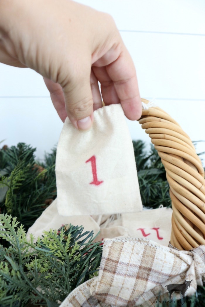 Treat Yourself Advent Calendar Basket