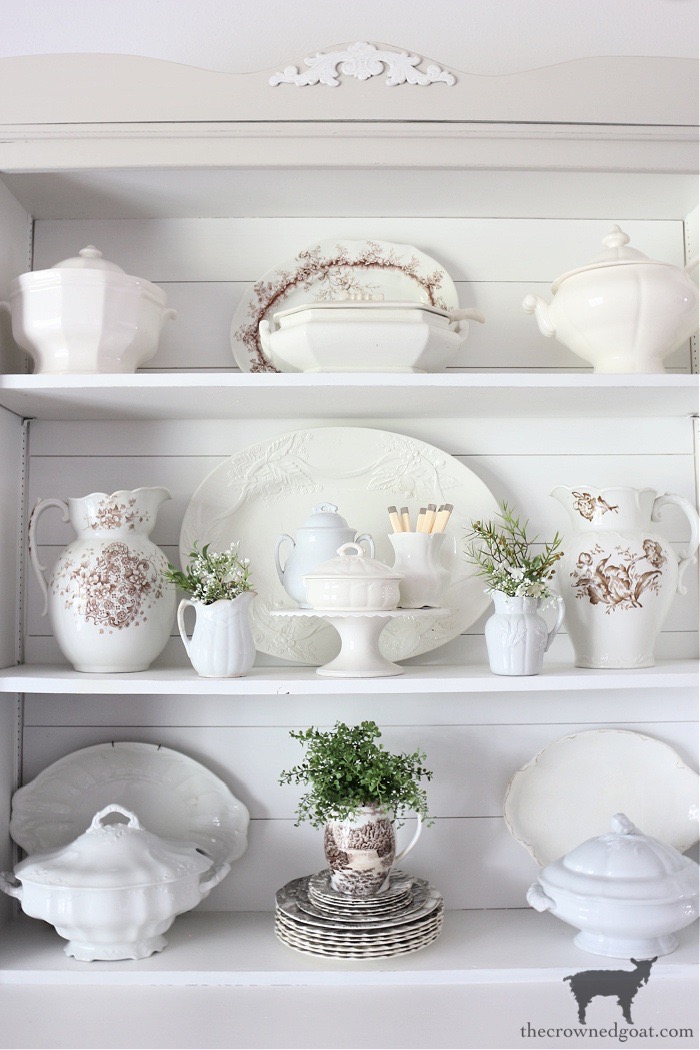 Easily Decorate a Dining Room Hutch with These 8 Tips  - The Crowned Goat