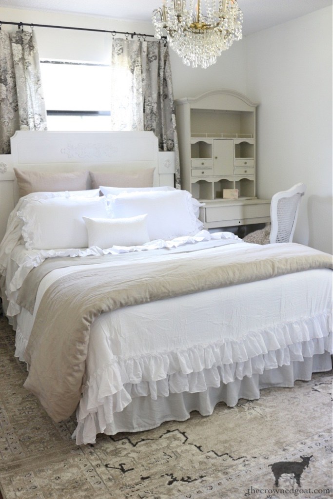 Loblolly Bedroom Makeover Reveal: French Country Style -The Crowned Goat