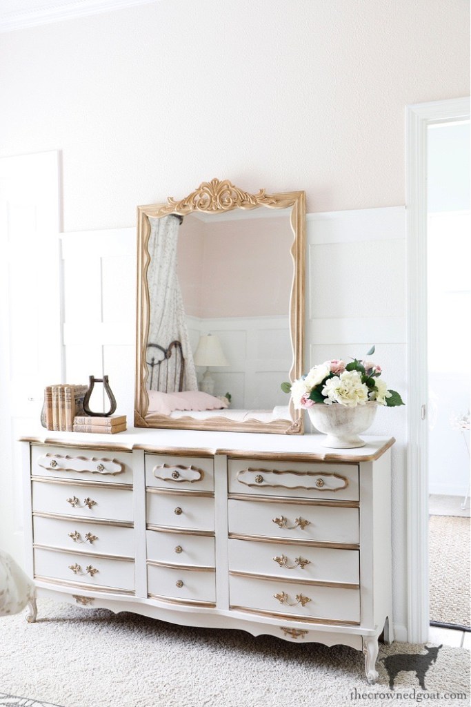 French Country Dresser-Anthropologie Inspired Mirror-The Crowned Goat