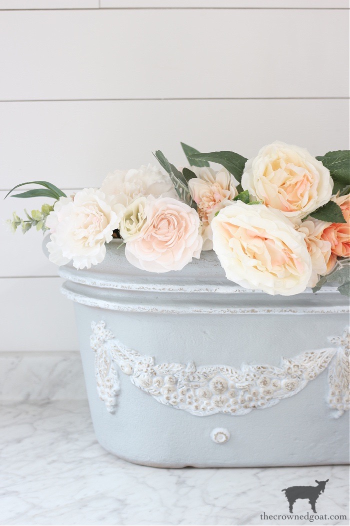 French Country Painted Planter