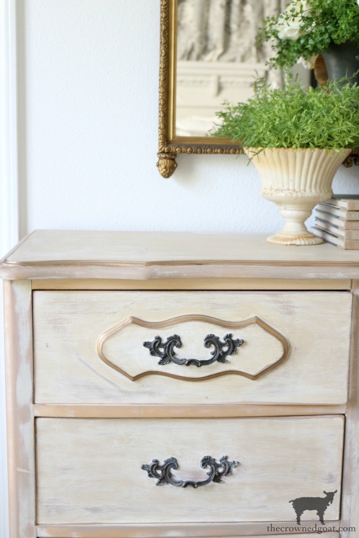 Adding Gold Accents to a French Farmhouse Dresser