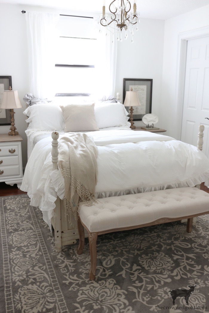 Gray and White Bedroom Makeover