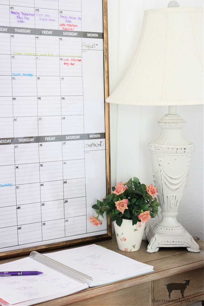 DIY Framed Quarterly Calendar