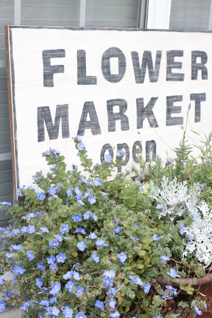 DIY Flower Market Sign