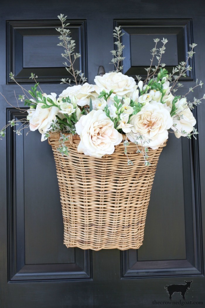 Spring Front Door Flower Basket