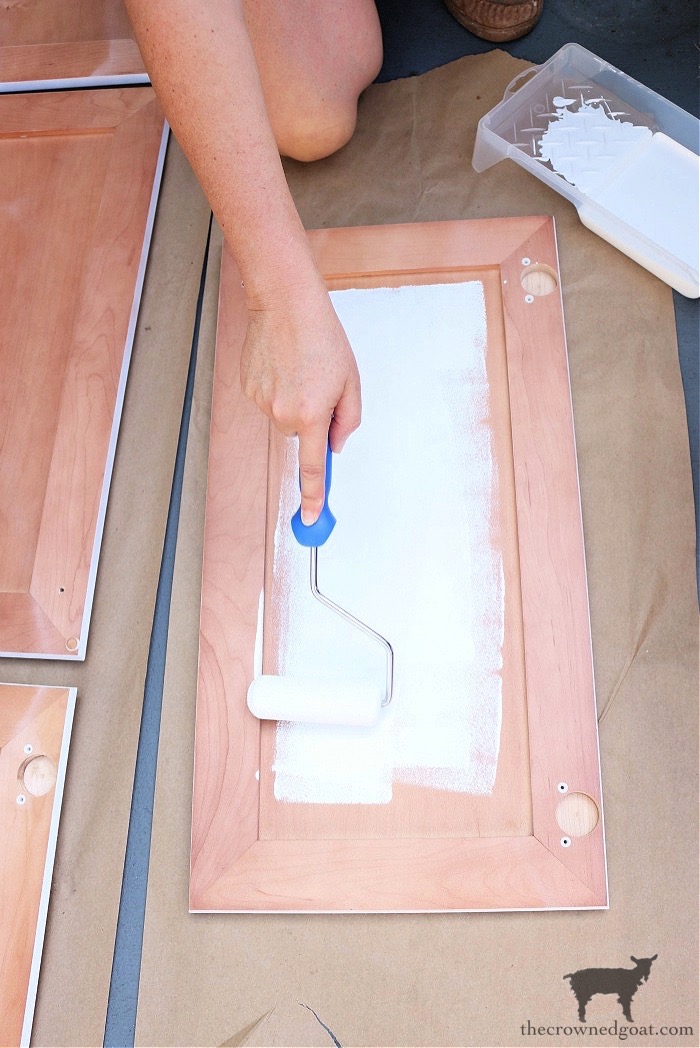How to Paint a Bathroom Cabinet with Milk Paint