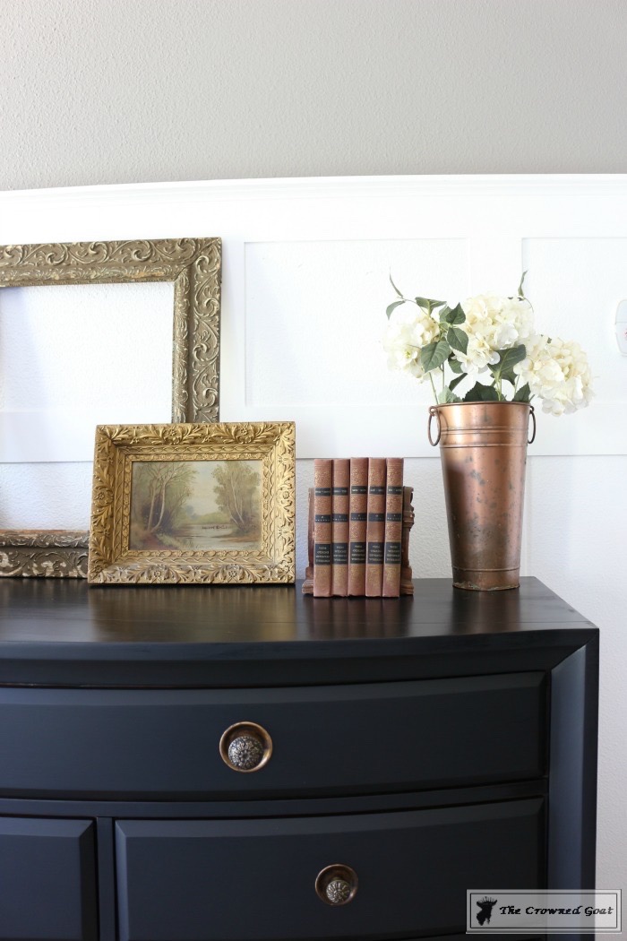 Painted Dresser in General Finishes Lamp Black