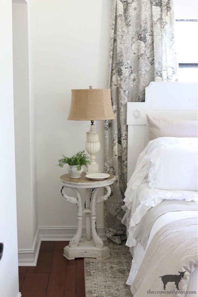 Loblolly Bedroom Makeover Reveal: Swan Table-The Crowned Goat