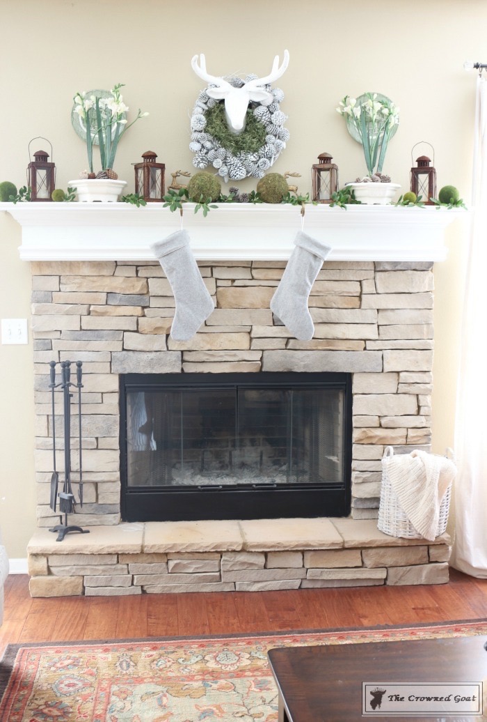 Nature Inspired Mantel and Christmas Tree