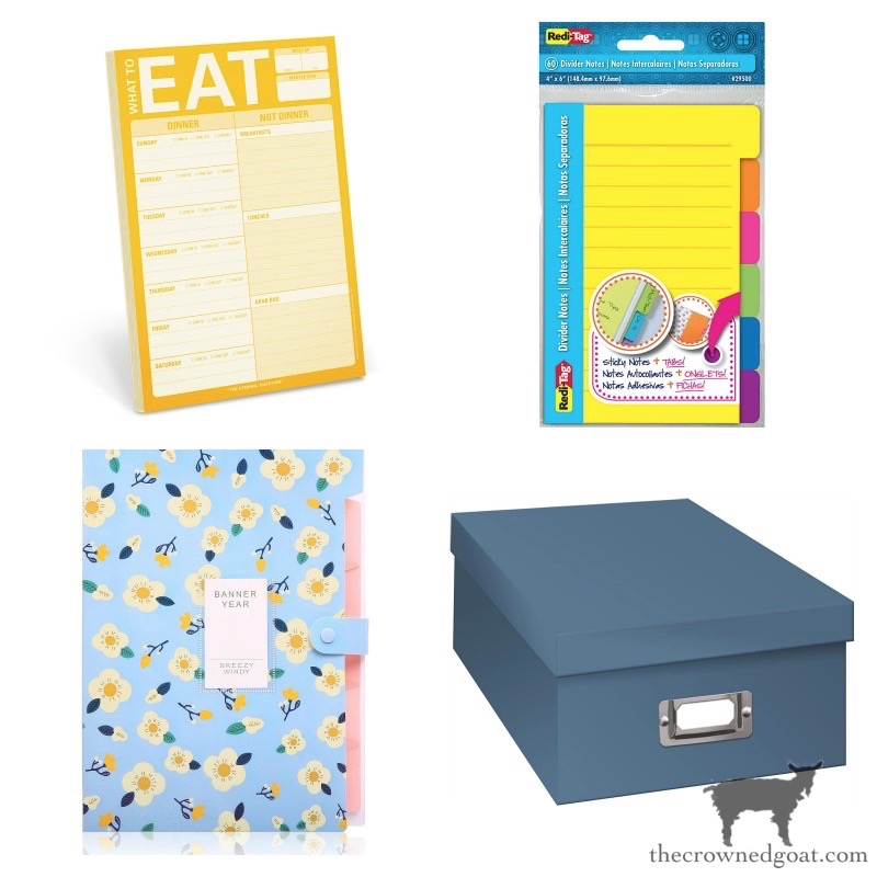 Organizing Essentials-Pads, Planners and Paper Storage Options-The Crowned Goat 