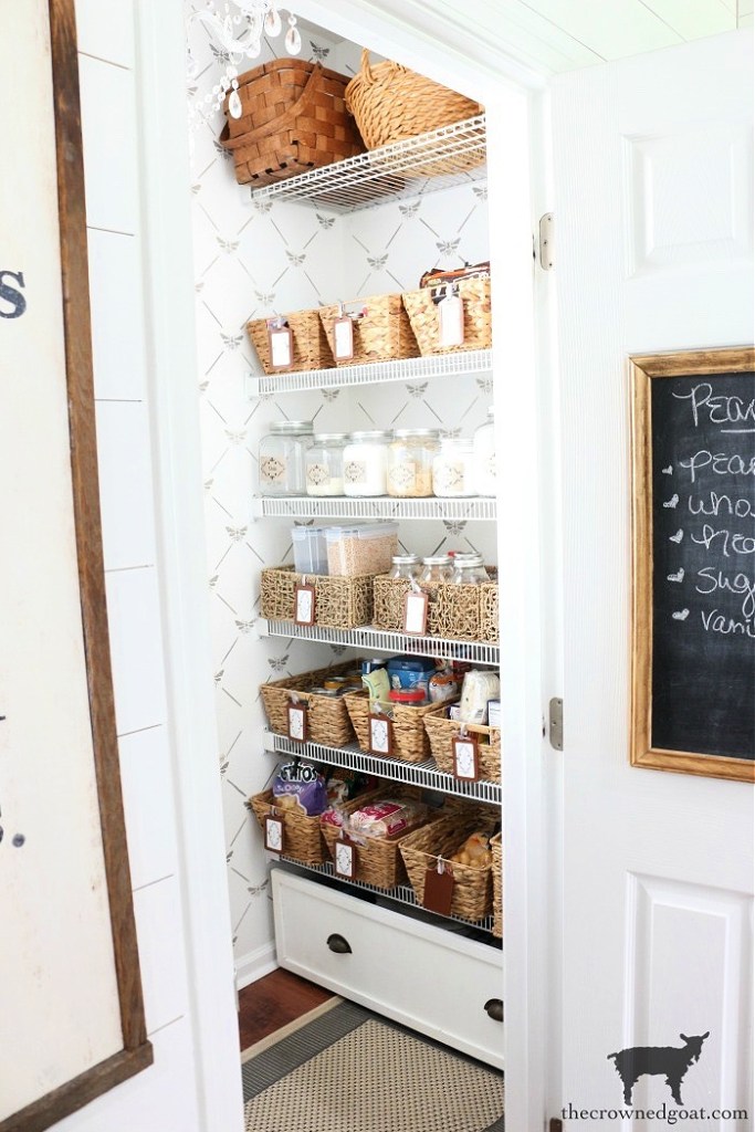 Simplified and Organized Home Challenge-Pantry Organization-The Crowned Goat 