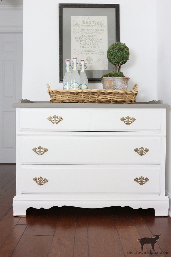 Pure White and French Linen Painted Buffet