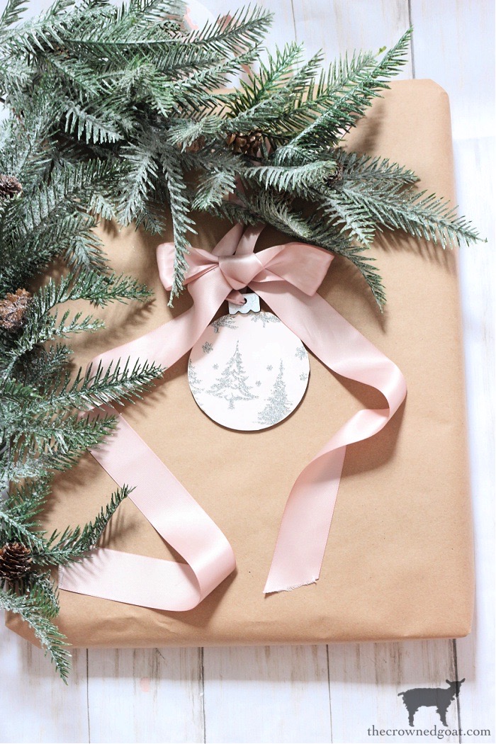 Blush Pink Gift Tag Ornament