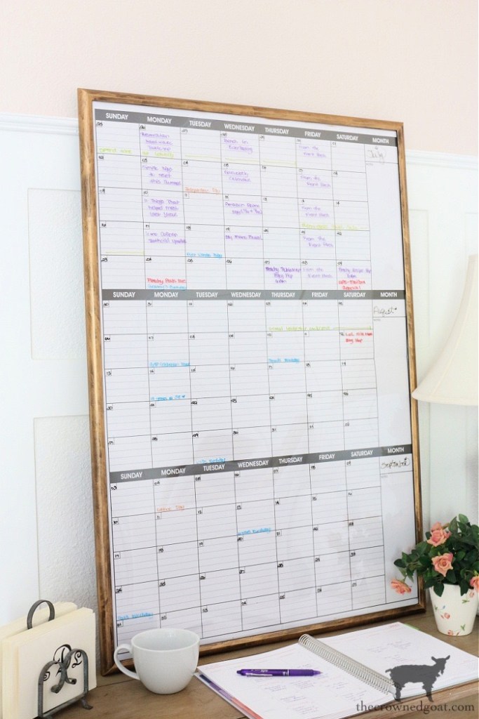 Quick and Easy Framed Quarterly Calendar-The Crowned Goat