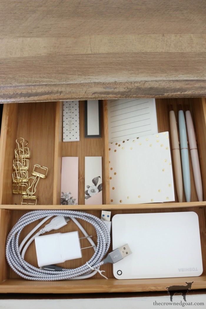 Desk Organization Ideas-The Crowned Goat 