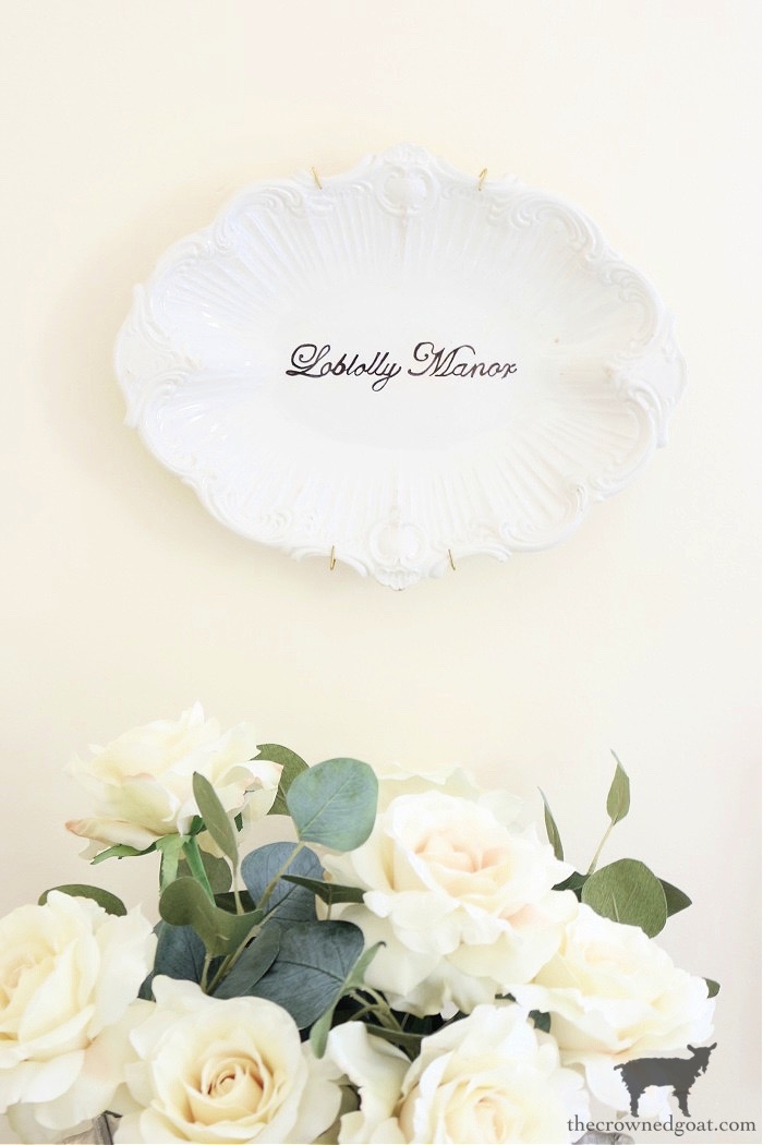Tips and Tricks for Creating a Personalized VIntage Platter-The Crowned Goat
