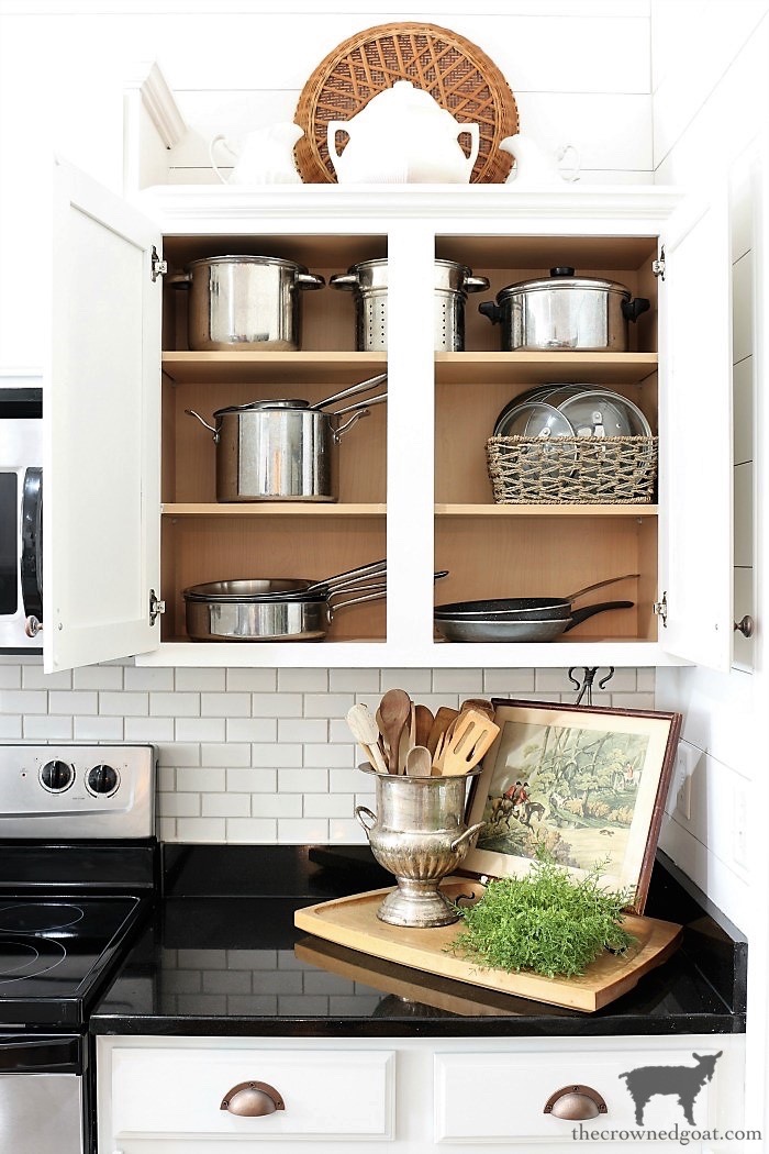 Our Favorite Organizing Essentials: Organzing Kitchen Cabinets-The Crowned Goat 