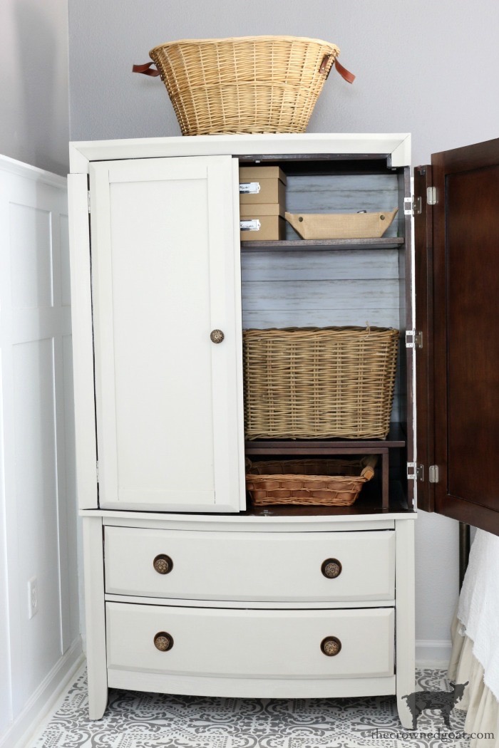TV Armoire to Functional Wardrobe Makeover