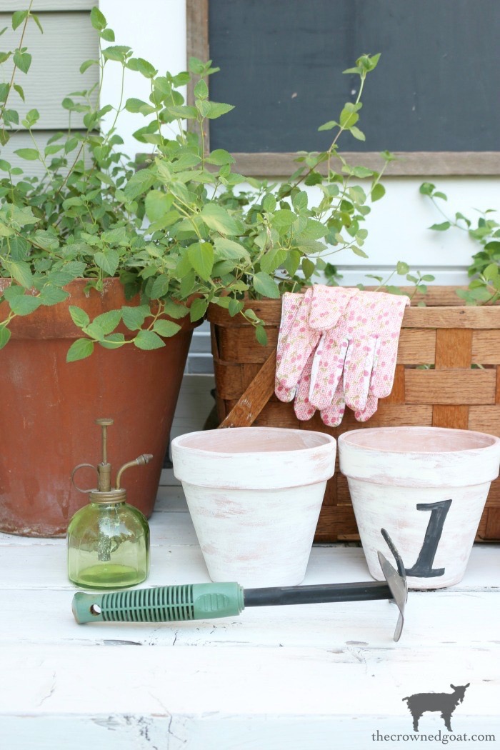 How to White Wash Terracotta Pots with Chalk Paint